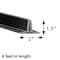 Azar Displays 72"L x 2"W x 1.5"H Black T-Strip Sign Holder, PK5 600056-BLK - alternate 2